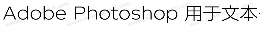 Adobe Photoshop 用于文本字体转换